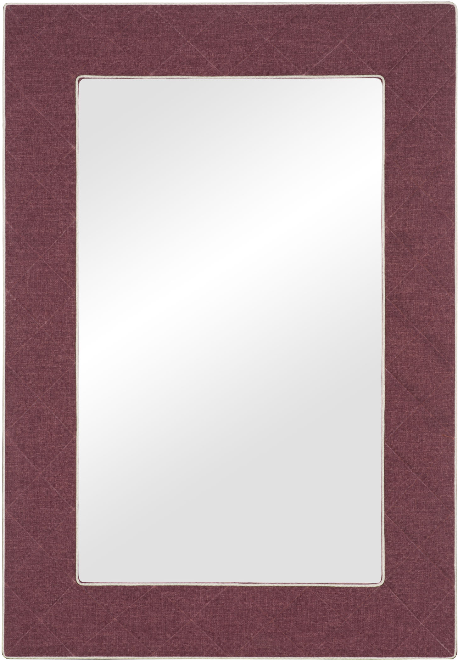  The Brewster Upholstered Button Quilted Mirror 