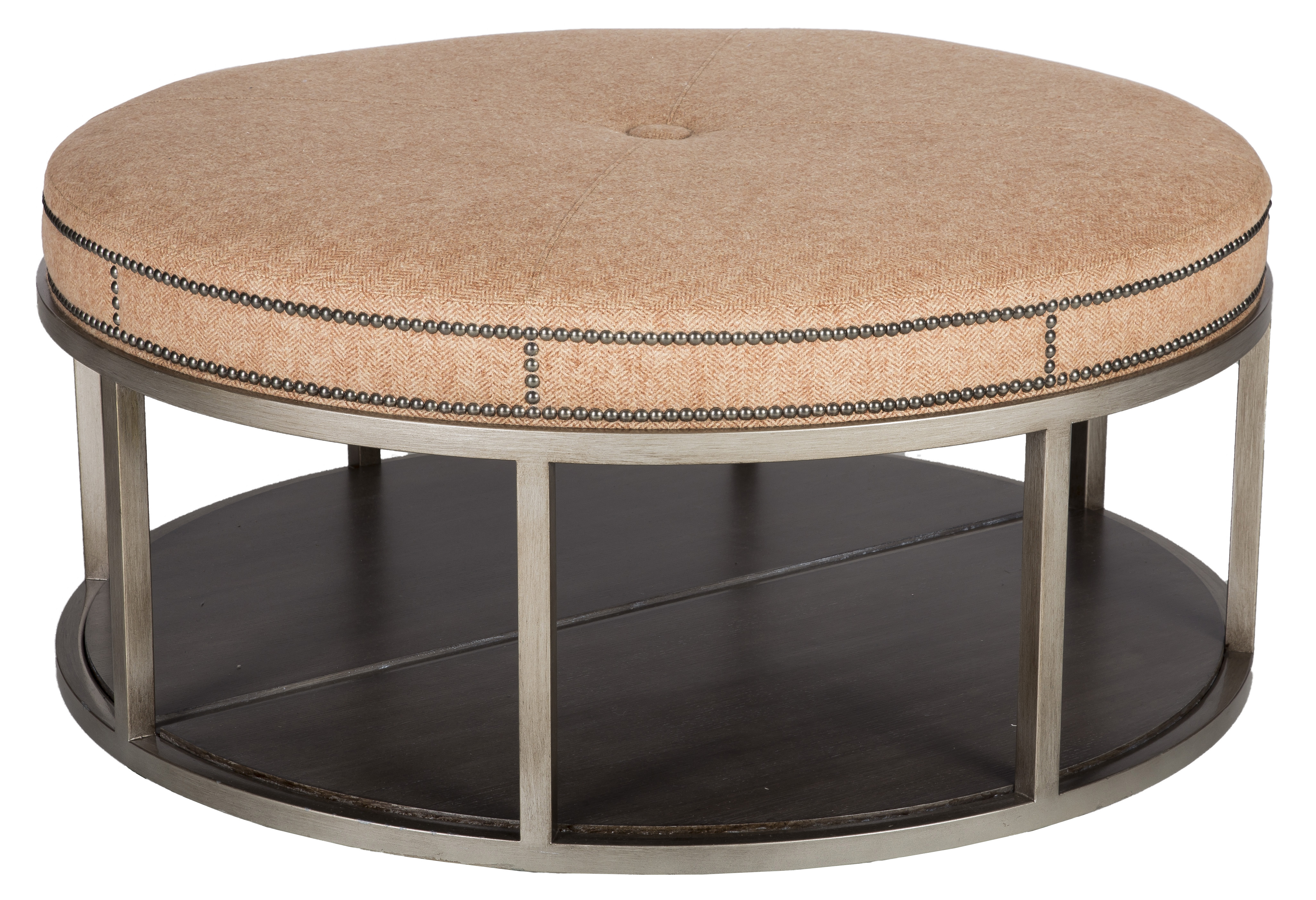  Wayland Round Metal Ottoman 