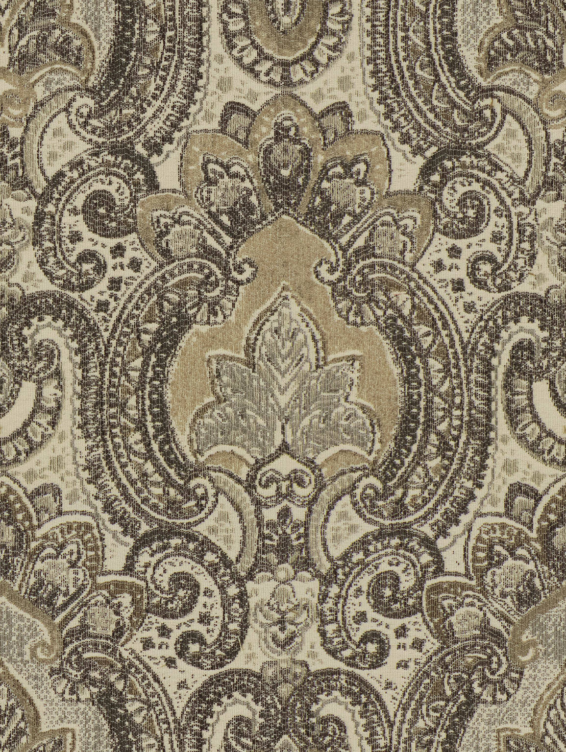 Black Floral/Leaf Pattern 041-00