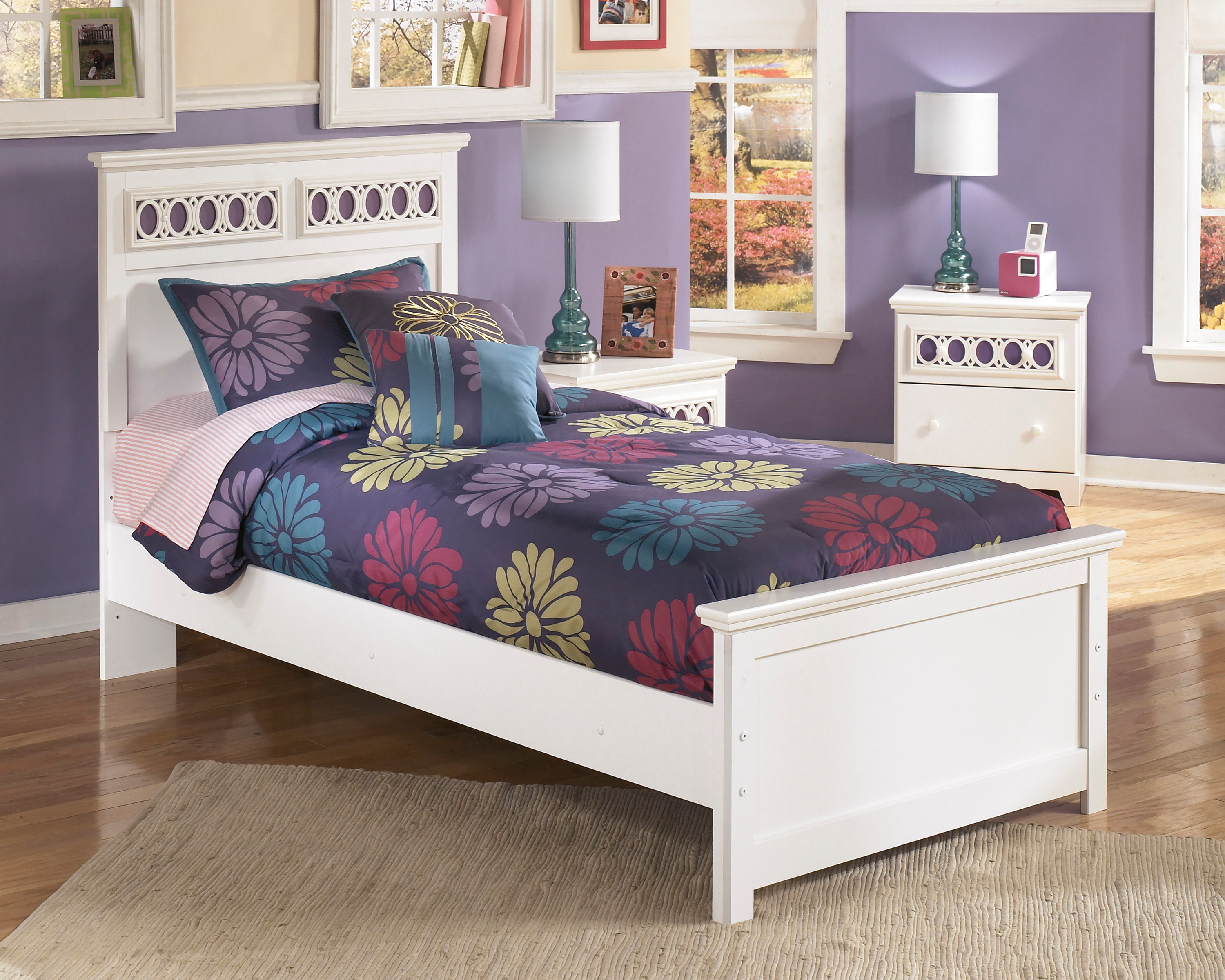  Dresser, Mirror, Twin Panel Bed 