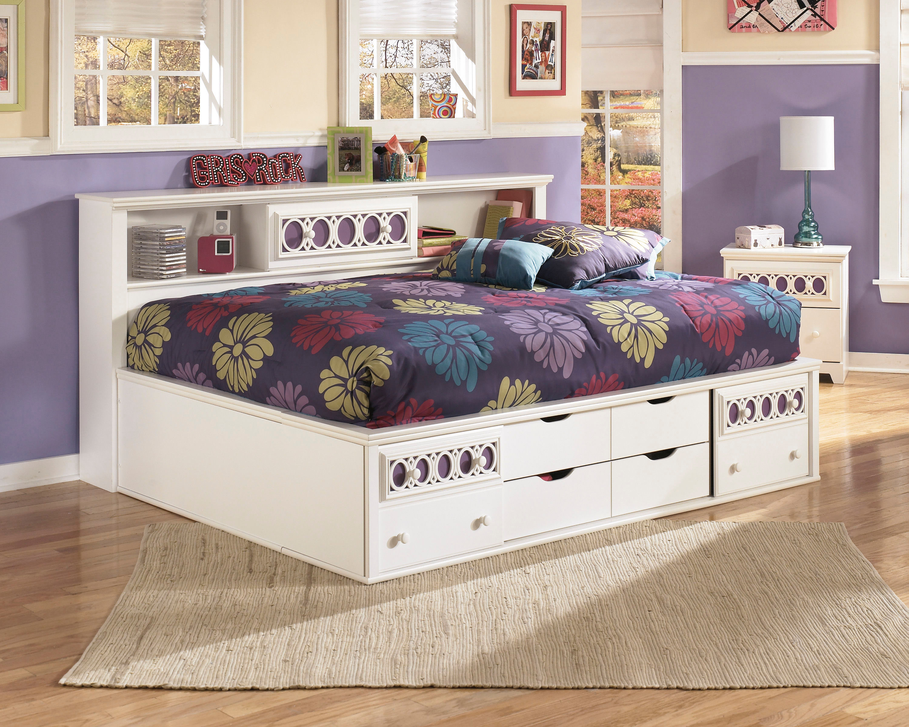  Full Bedside Storage Bed 