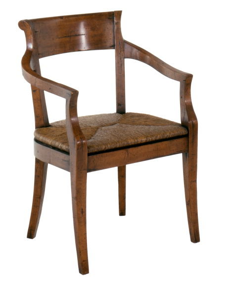  Hartford Rush Seat Arm Chair 