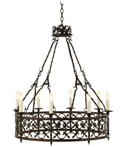  Hand Forged Iron Candelabra 