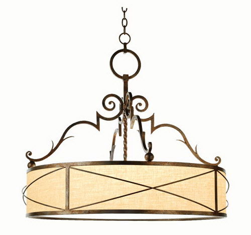  Hand Forged Iron Chandelier 