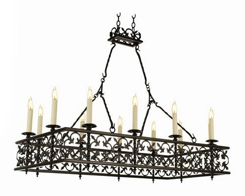  Hand Forged Iron Candelabra 