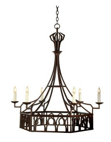  Hand Forged Iron Chandelier 