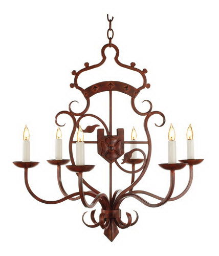  Hand Forged Iron Chandelier 
