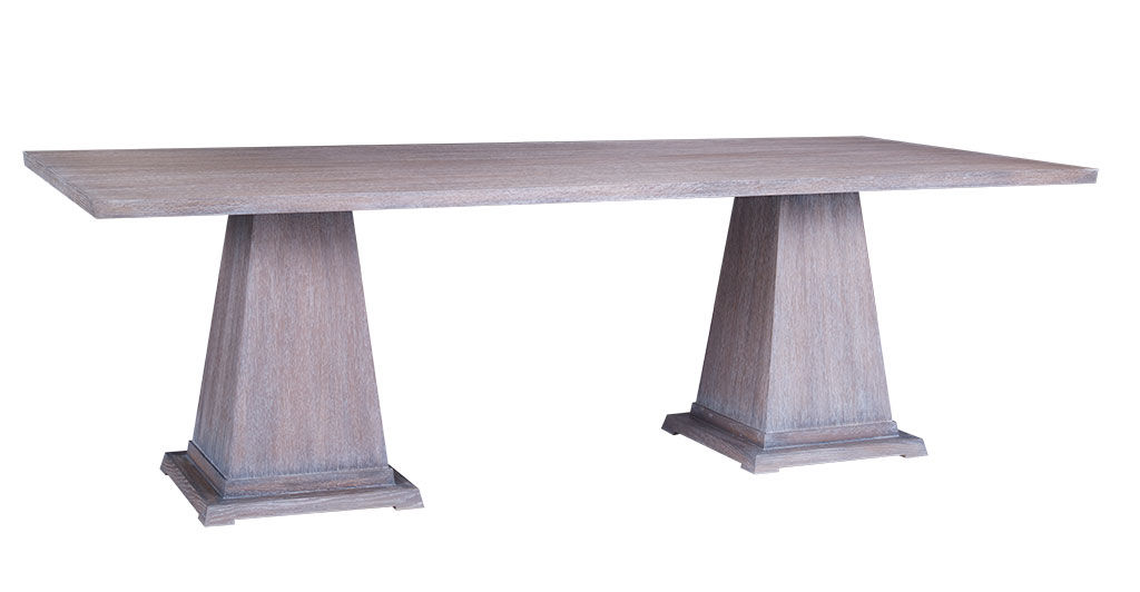  Wedge Double Pedestal Dining Table 