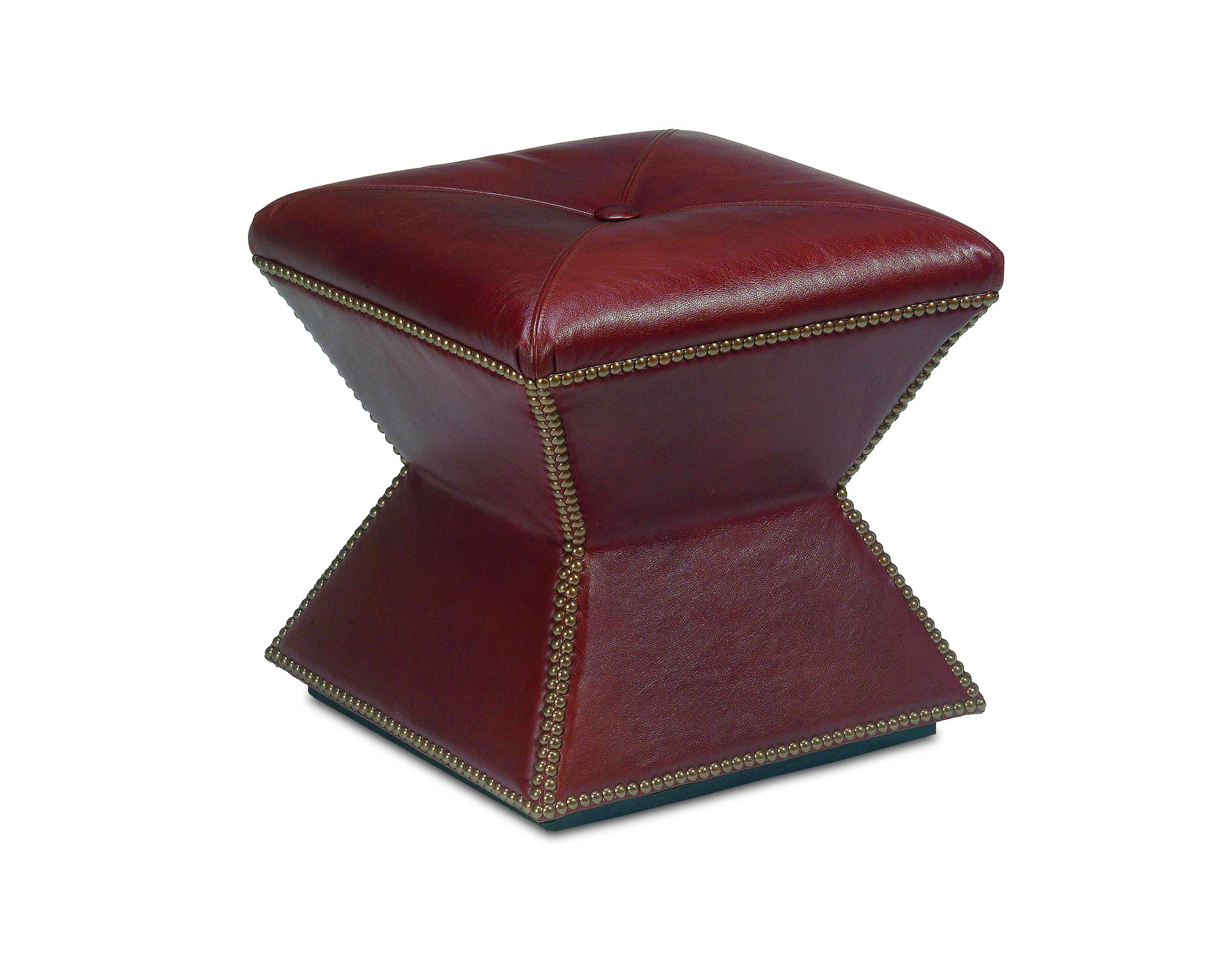  Faceted Ottoman (Leather) 