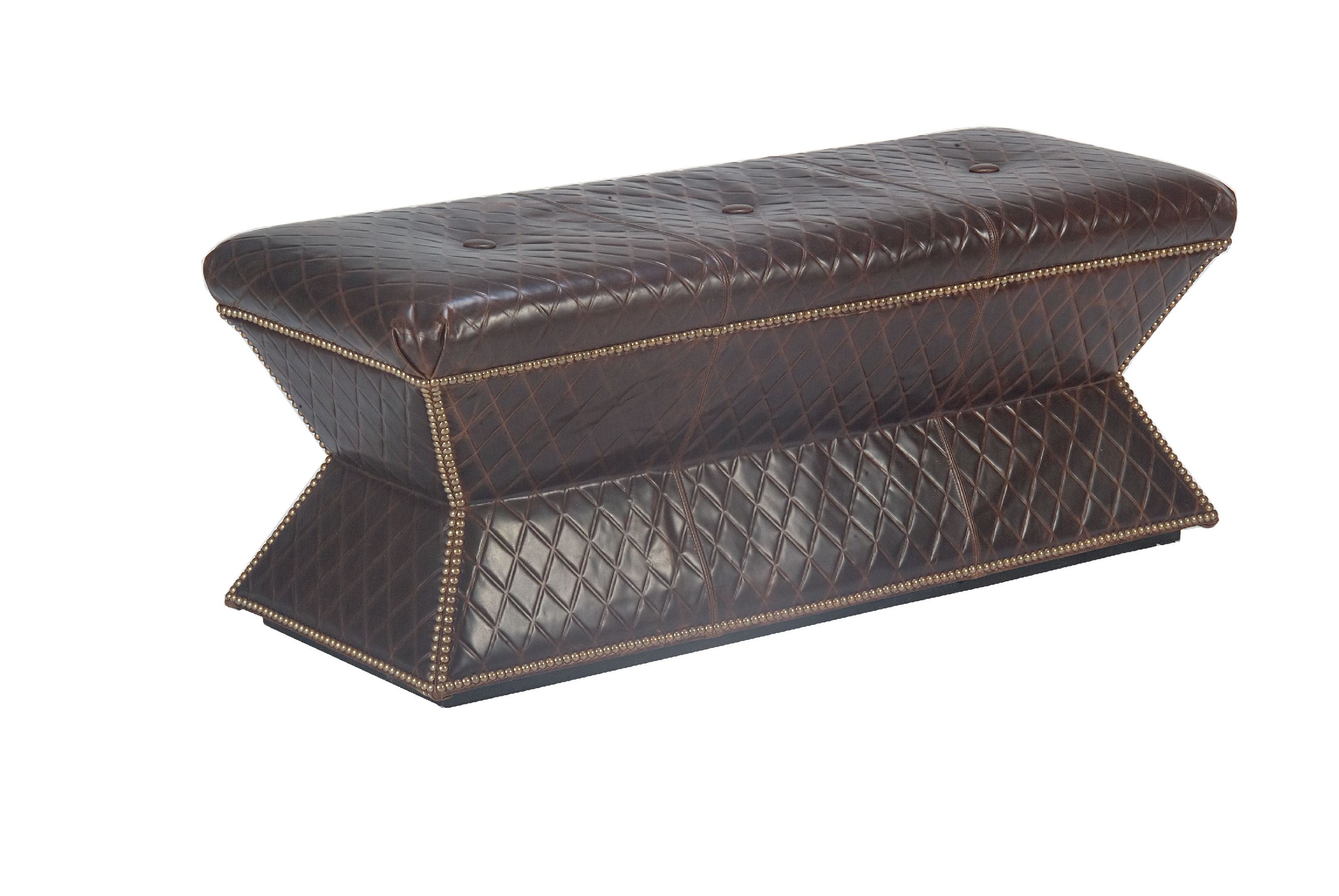  Faceted Bench (Leather) 