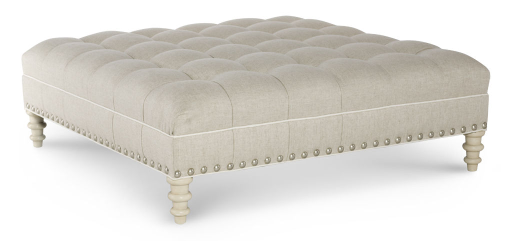  Library Square Tufted Ottoman 