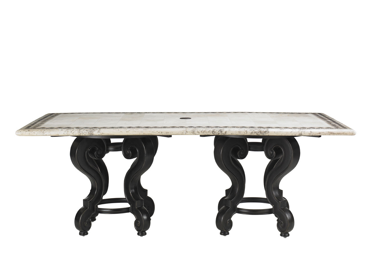 Tommy Bahama Outdoor Living Dbl Pedestal Base For 84x44 