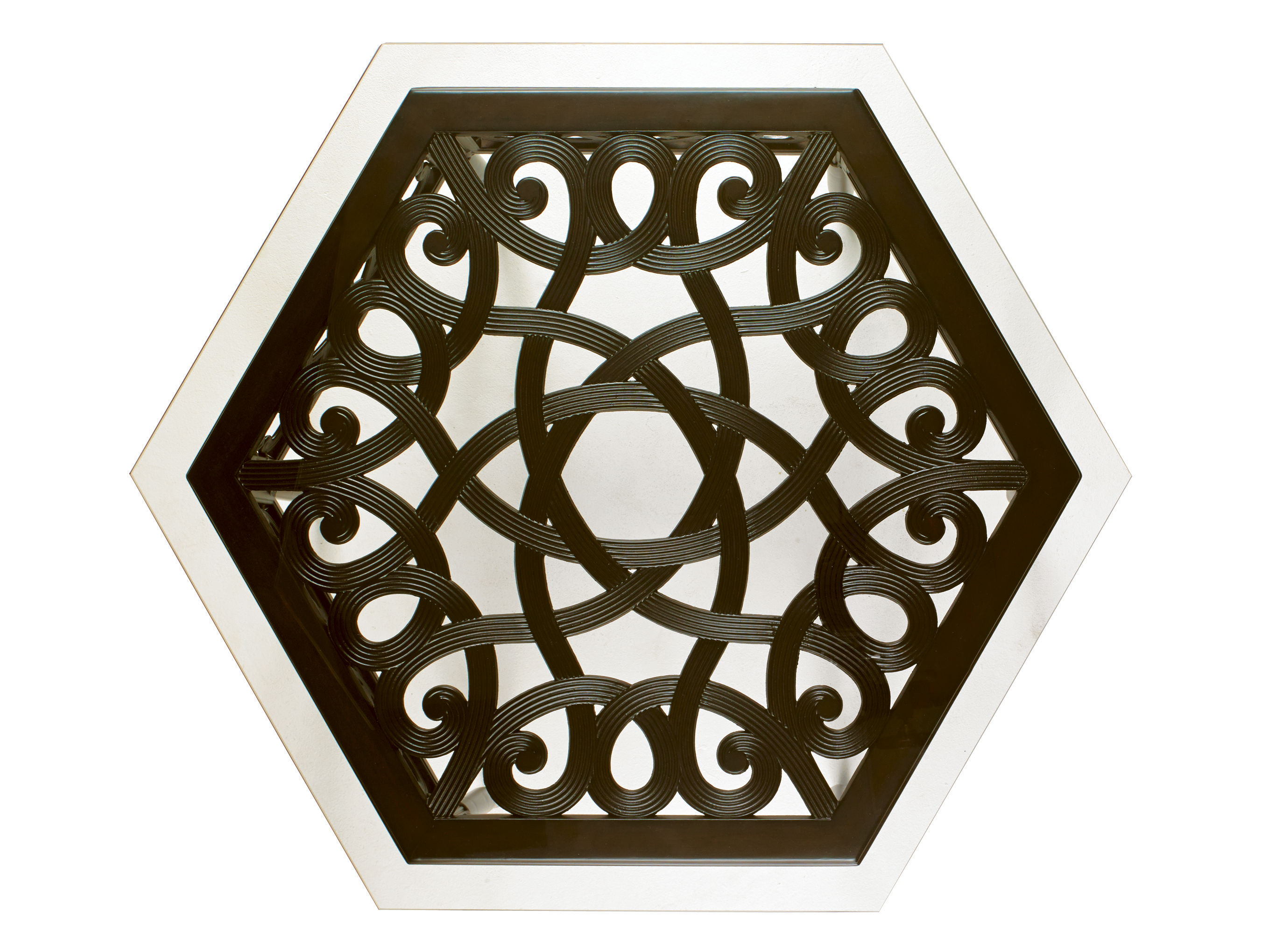 Tommy Bahama Outdoor Living Hexagonal Cocktail Cast Table 