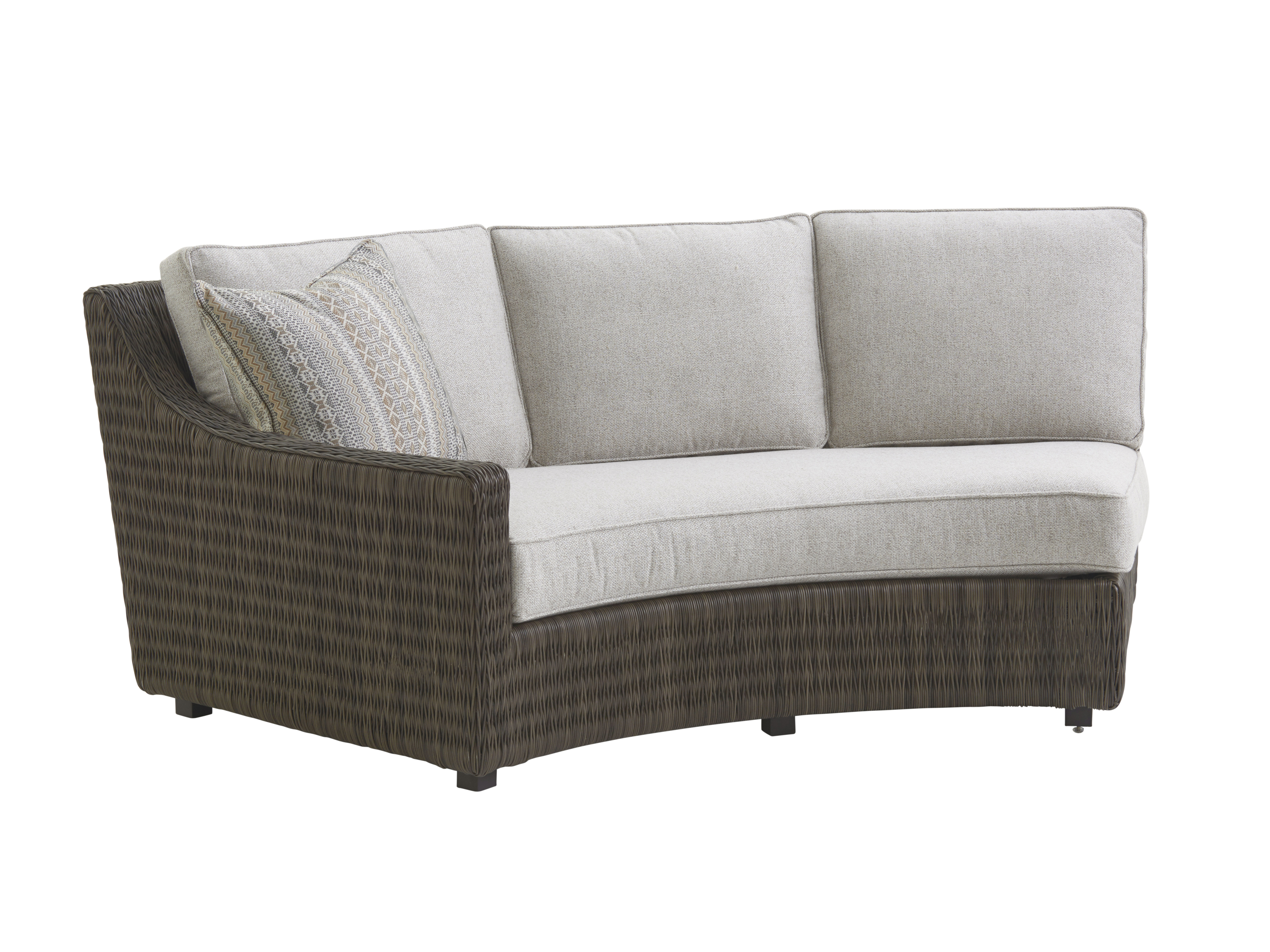 Tommy Bahama Outdoor Living Curved Sectional Left Arm Facing Sofa 