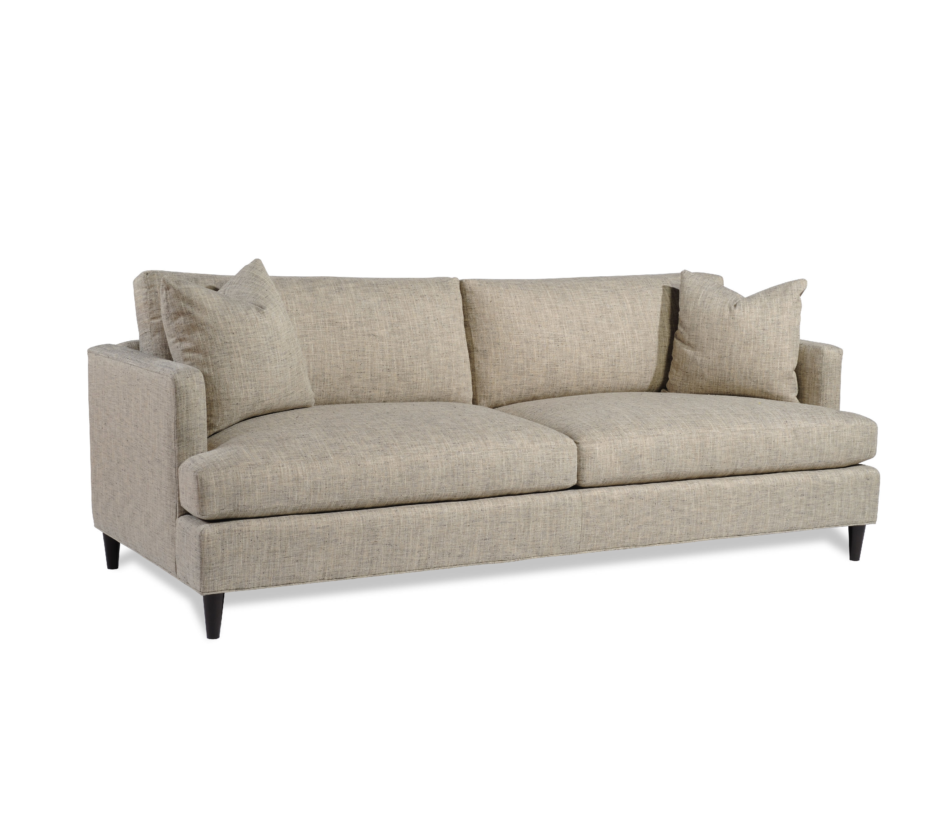  Joshua Sofa With Round Tapered Wood Leg 