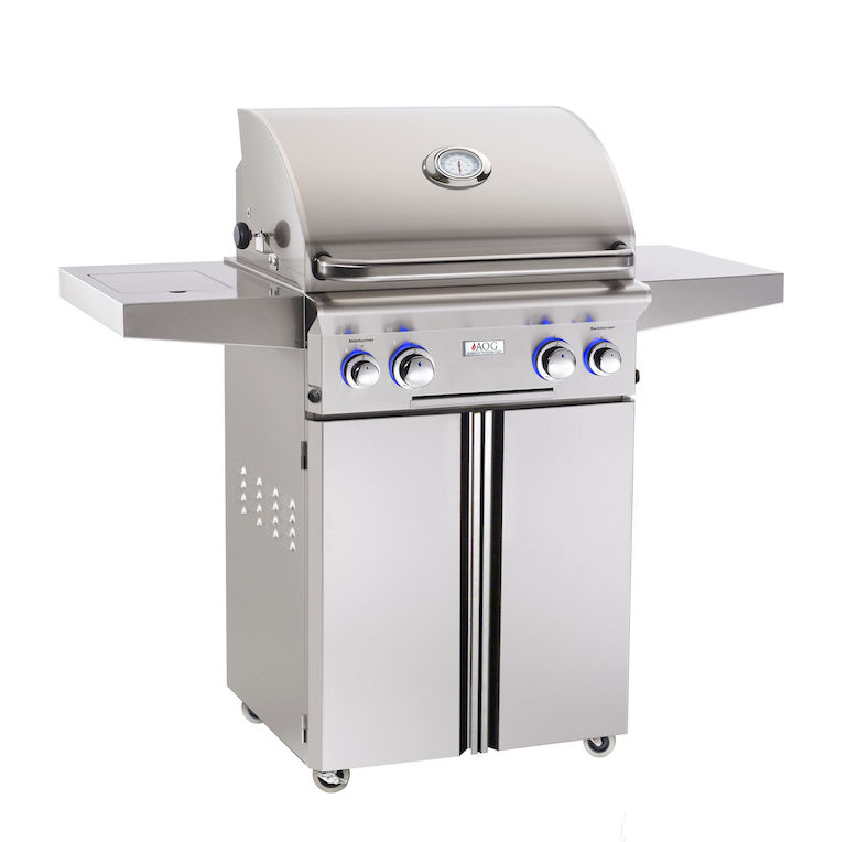  24" CART GRILL COMPLETE WITH ELECTRONIC IGNITION AND LIGHTS 