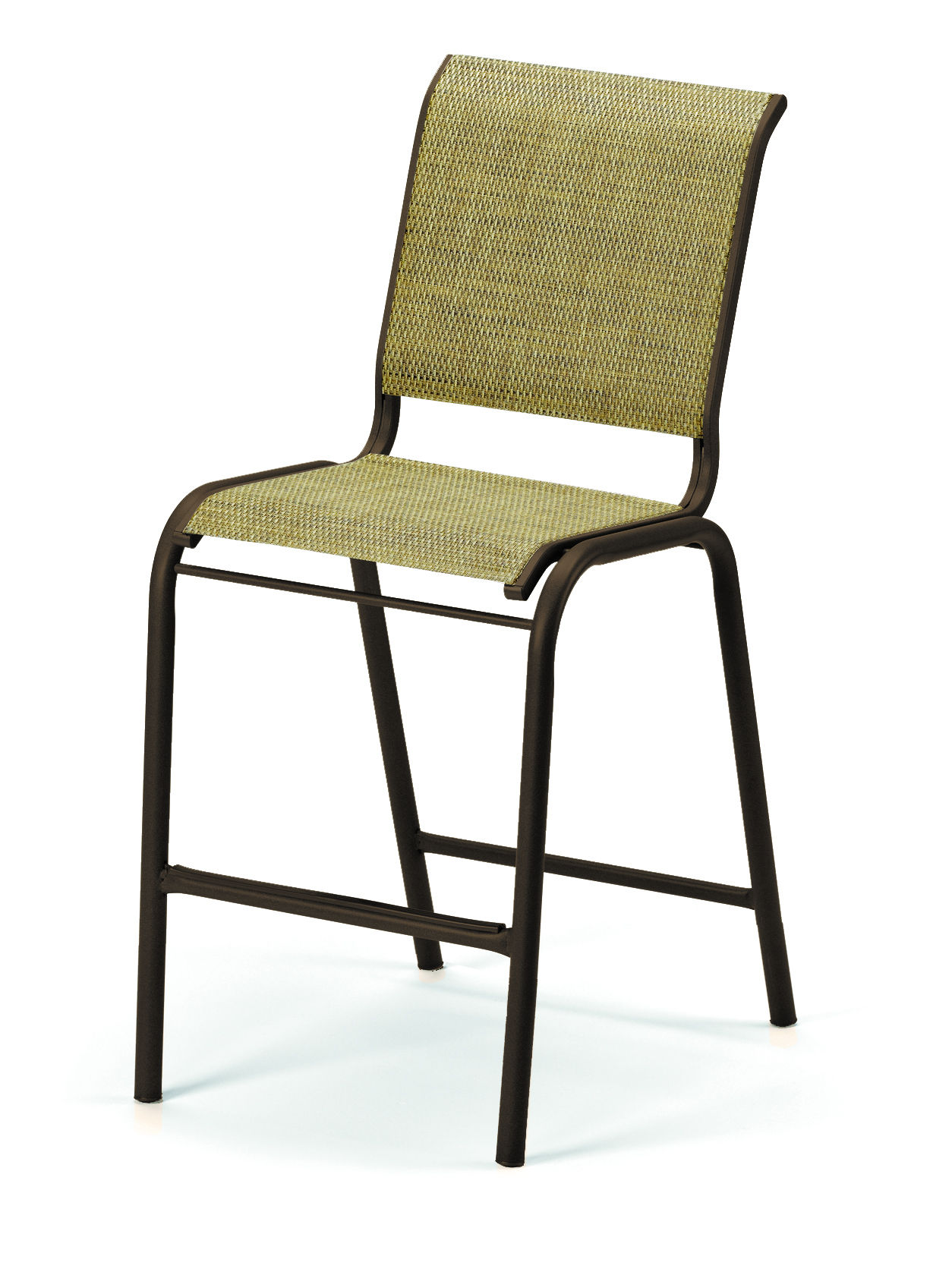  Stackable Balcony Height Sling Armless Chair 
