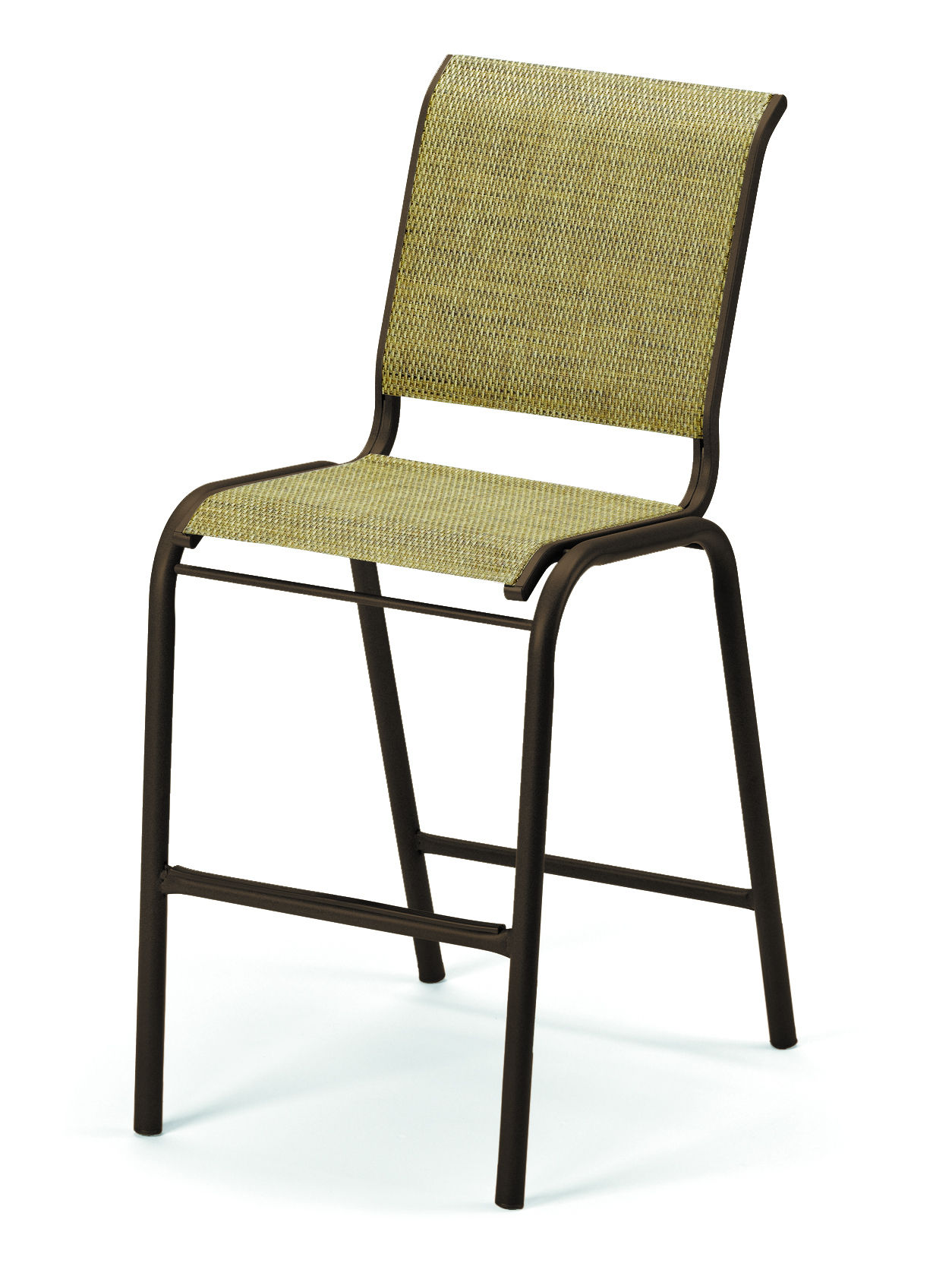  Stackable Bar Height Sling Armless Chair 