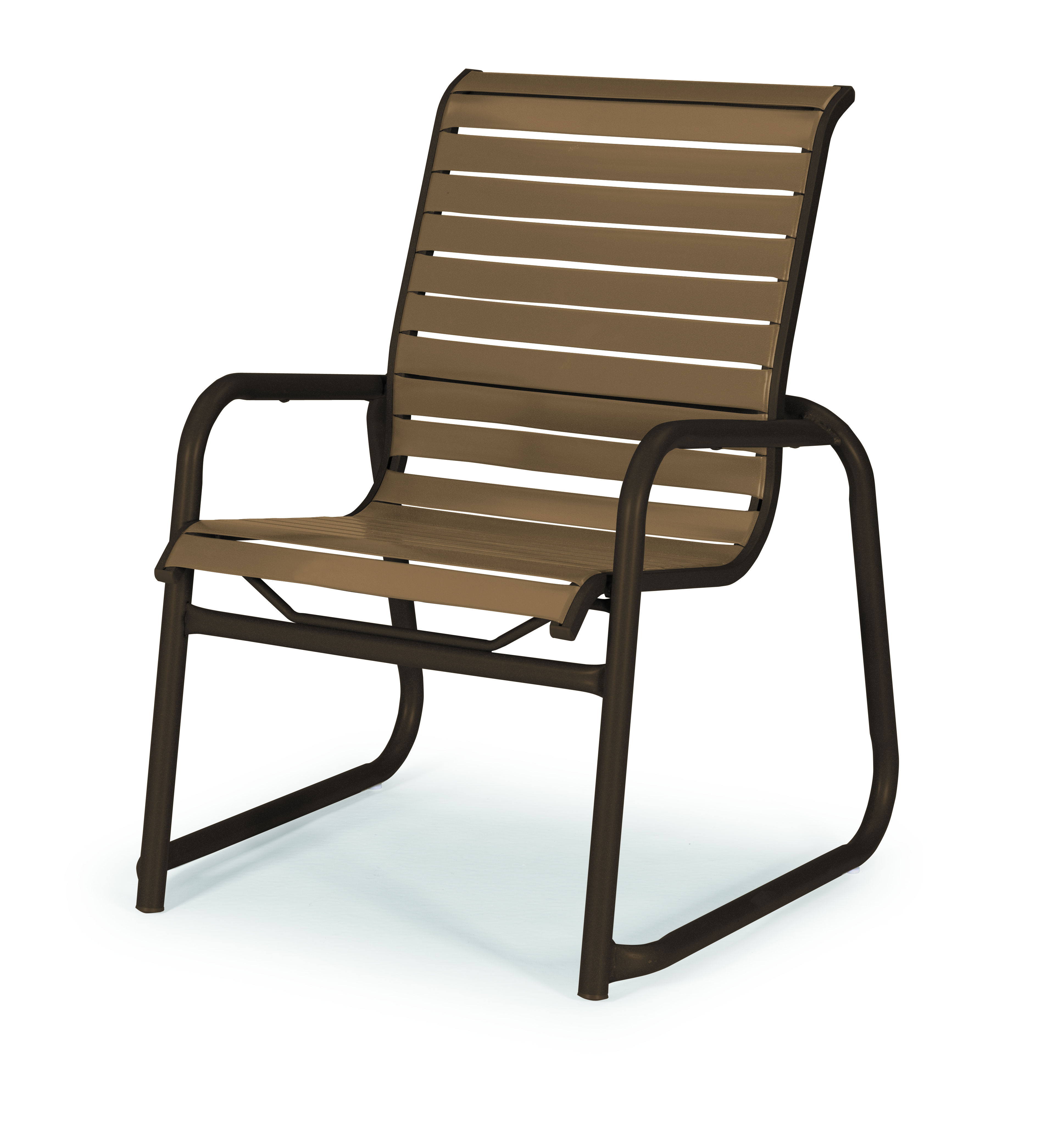  Stackable Strap Sled Base Arm Chair 