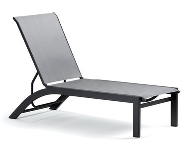  Kendall Stackable Sling Armless Chaise 
