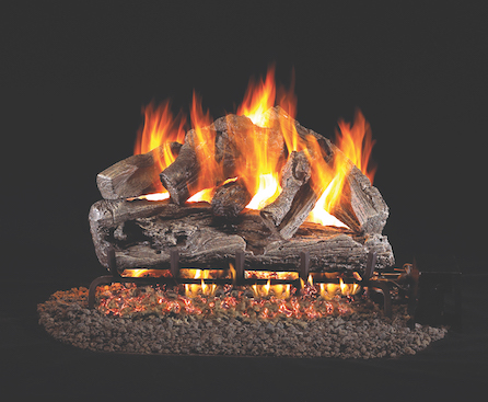  Charred Aged Split Oak Outdoor Logs 