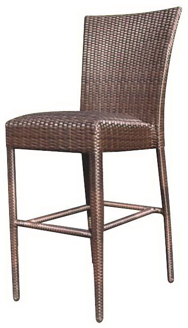  All Weather Padded Seat Bar Stool Without Arms 