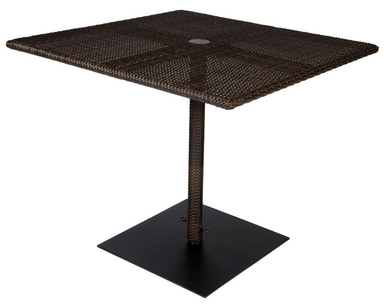  All Weather Square Umbrella Table with Weighted Base 