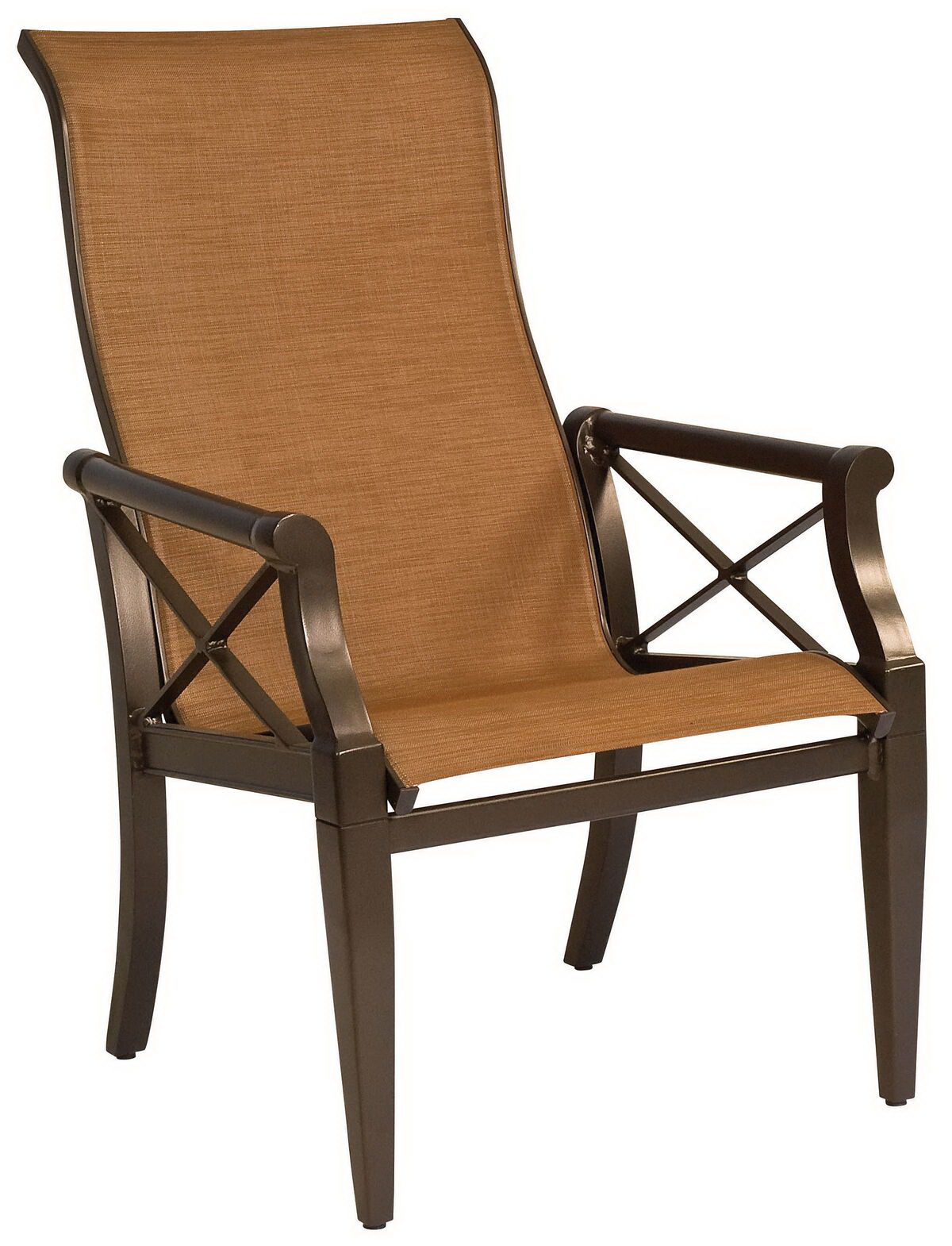  Andover Sling High Back Dining Arm Chair 