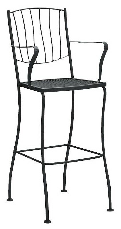  Aurora Stationary Bar Stool With Arms 