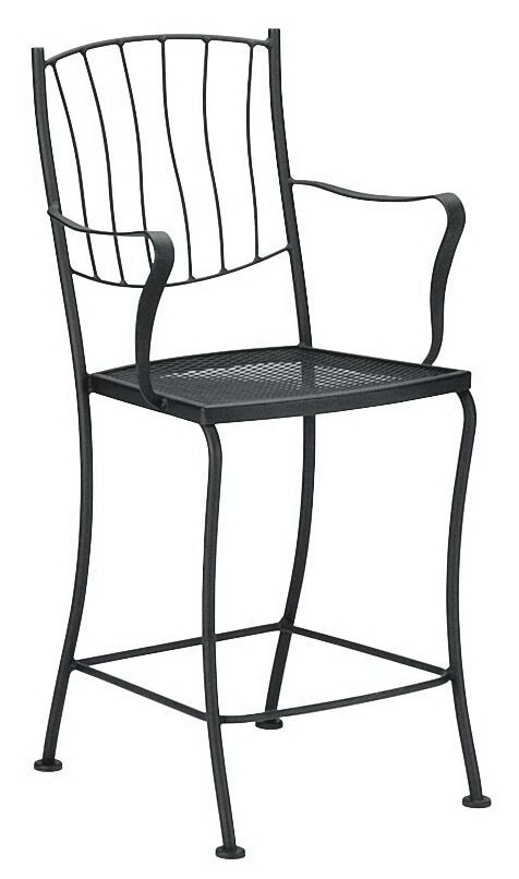  Aurora Stationary Counter Stool With Arms 