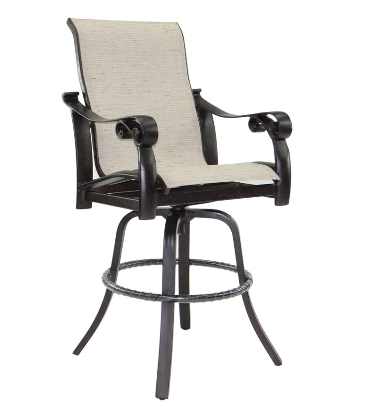  Bellanova High Back Sling Swivel Bar Stool 