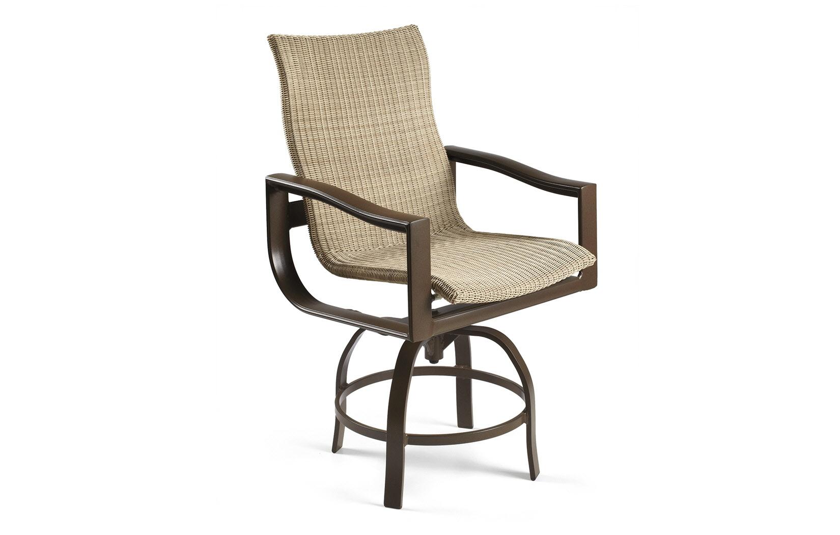  Belvedere Woven Swivel Balcony Height Stool 