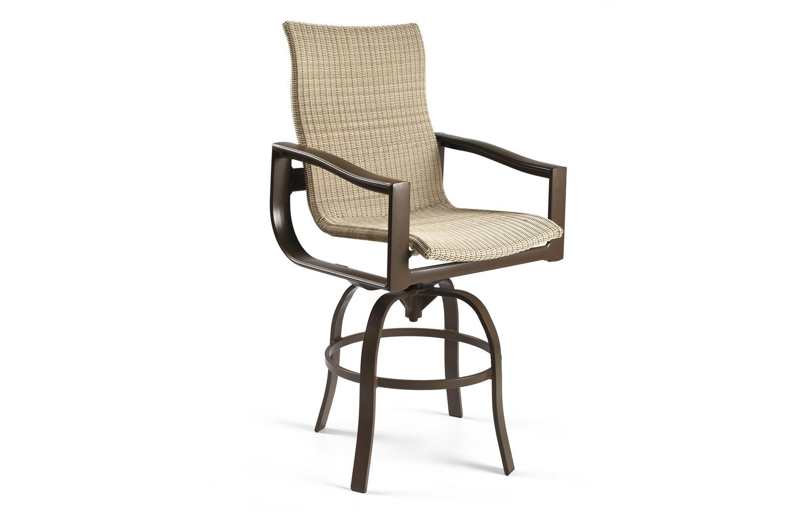  Belvedere Woven Swivel Bar Stool 