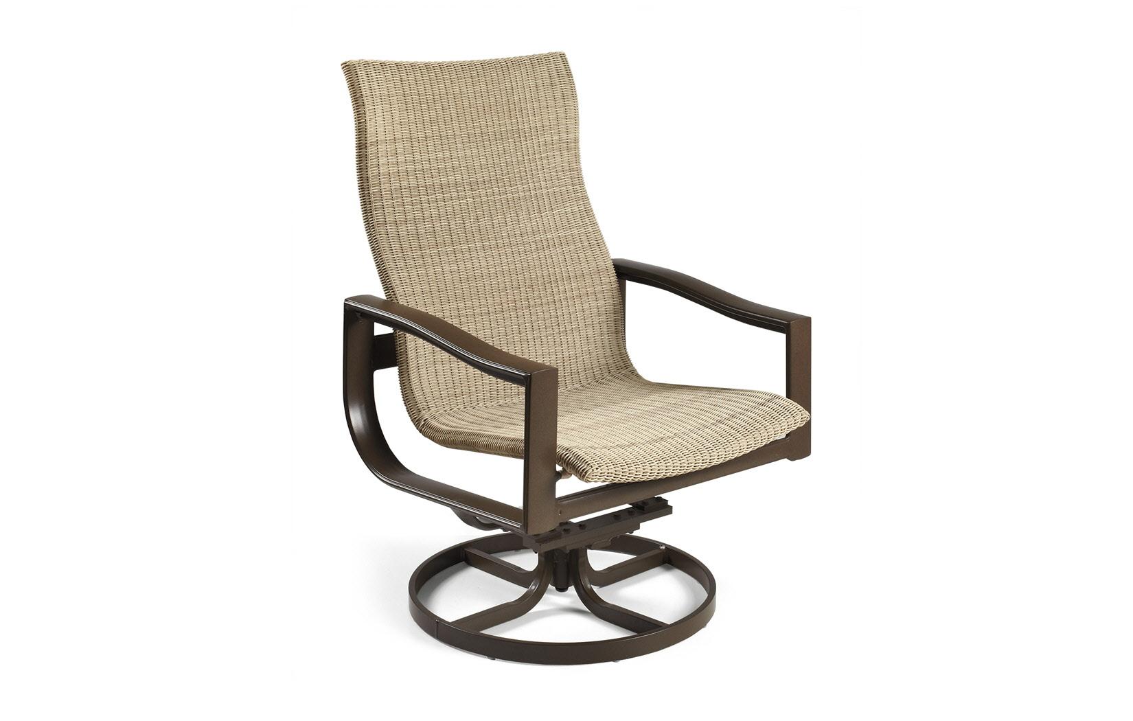  Belvedere Woven Swivel Tilt Chat Chair 