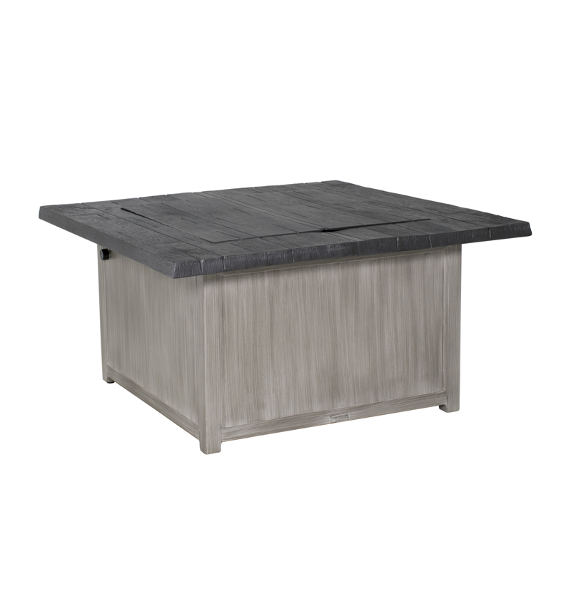  44" Square Coffee Table with Firepit 