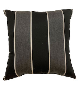  Black Stripe Pillow 