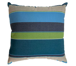  Blue Stripe Calypso Pillow 