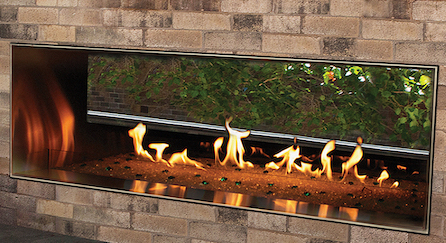  Carol See-through Linear Outdoor Fireplace 