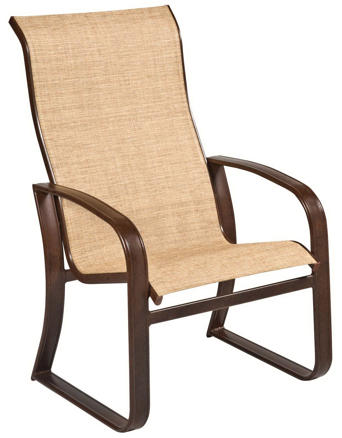  Cayman Isle Sling High Back Dining Arm Chair 
