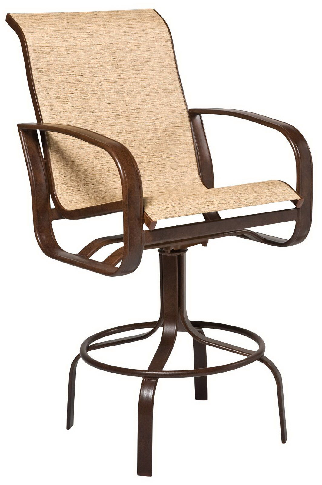 Cayman Isle Sling Swivel Bar Stool 