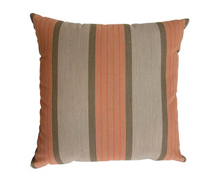  Coral Stripe Pillow 