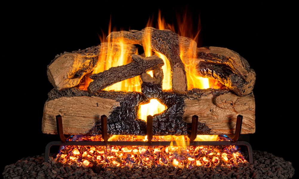  Charred Evergreen Split Oak Radiant Gas Logs 
