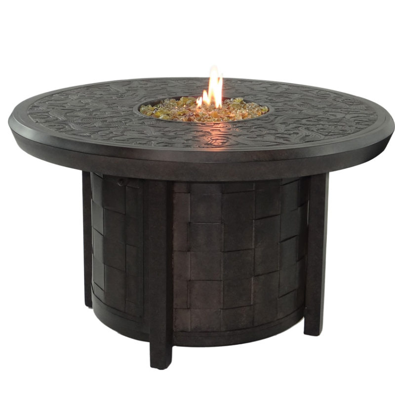  Classical Round Firepit Coffee Table 
