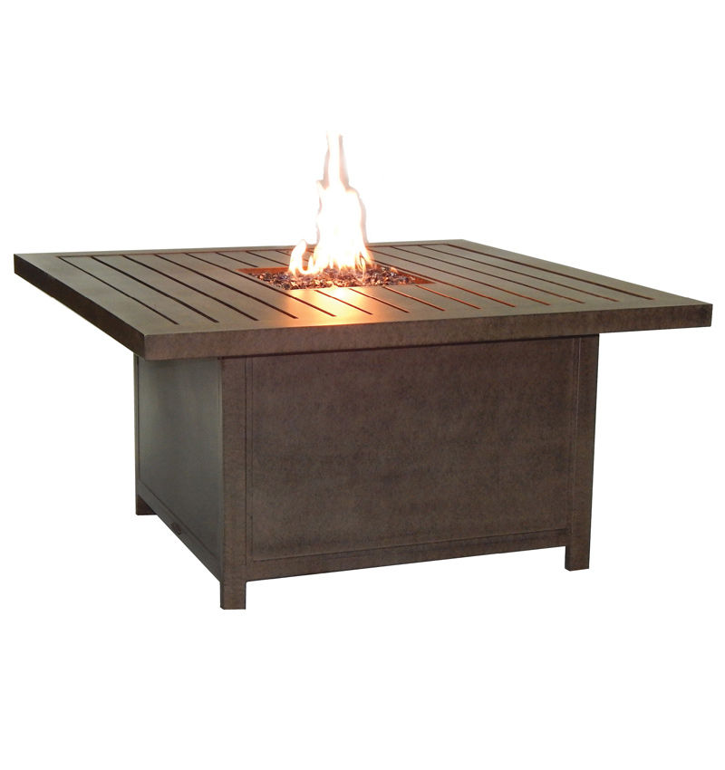  Moderna Rectangular Firepit Coffee Table 