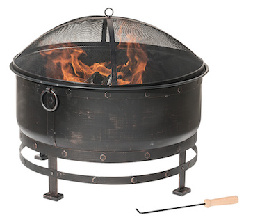  Wood Burning Oil Rubbed Bronze Fire Kettle 