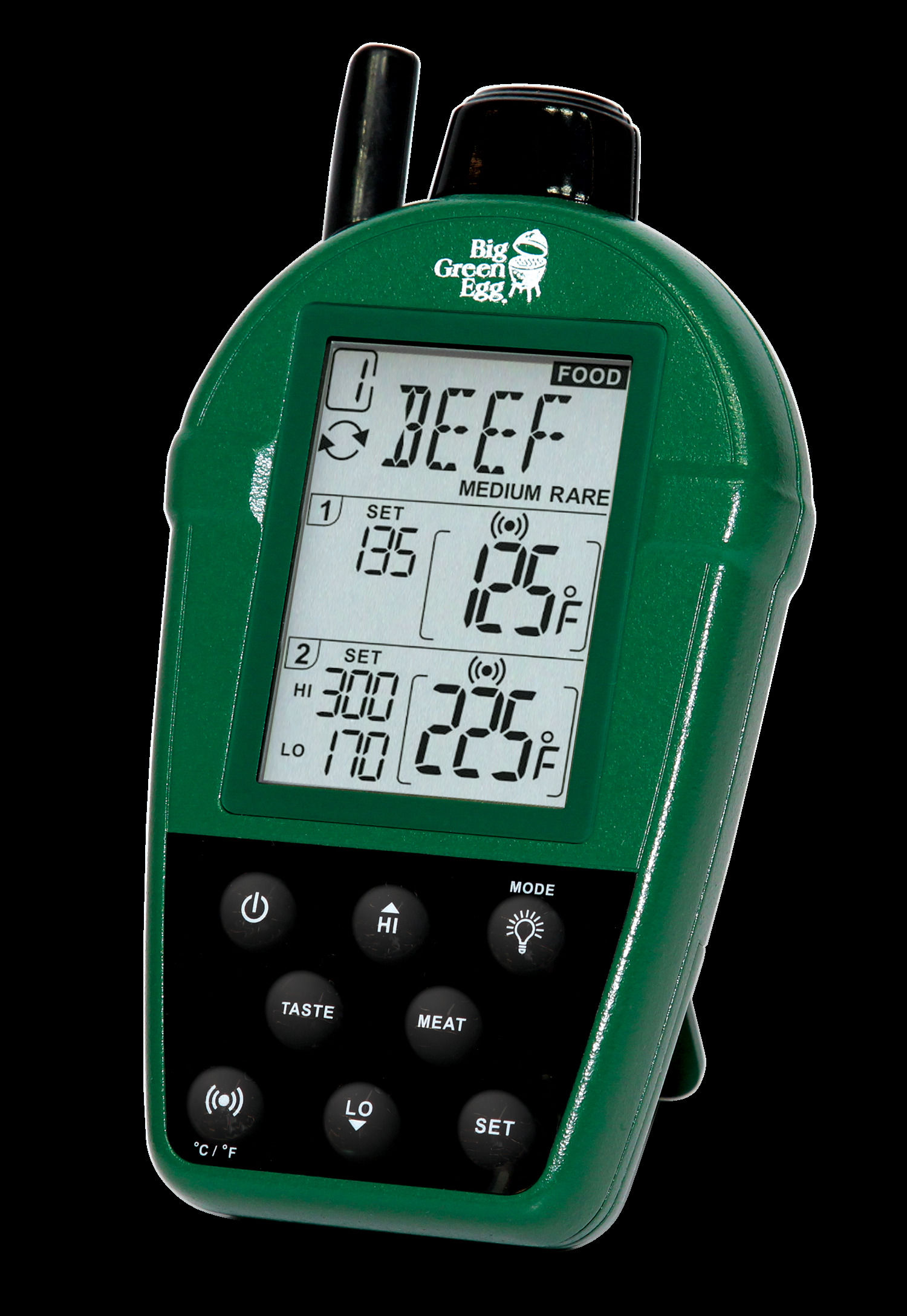 EGG-Shaped Duel Probe Wireless Remote Thermometer 