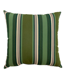  Green Striped Pillow 