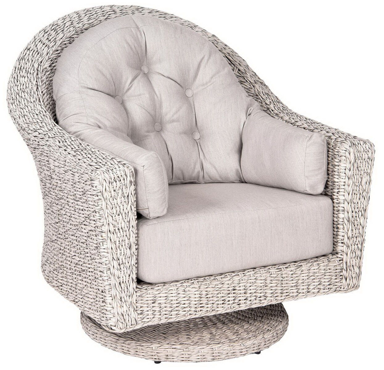  Isabella Swivel Lounge Chair White 