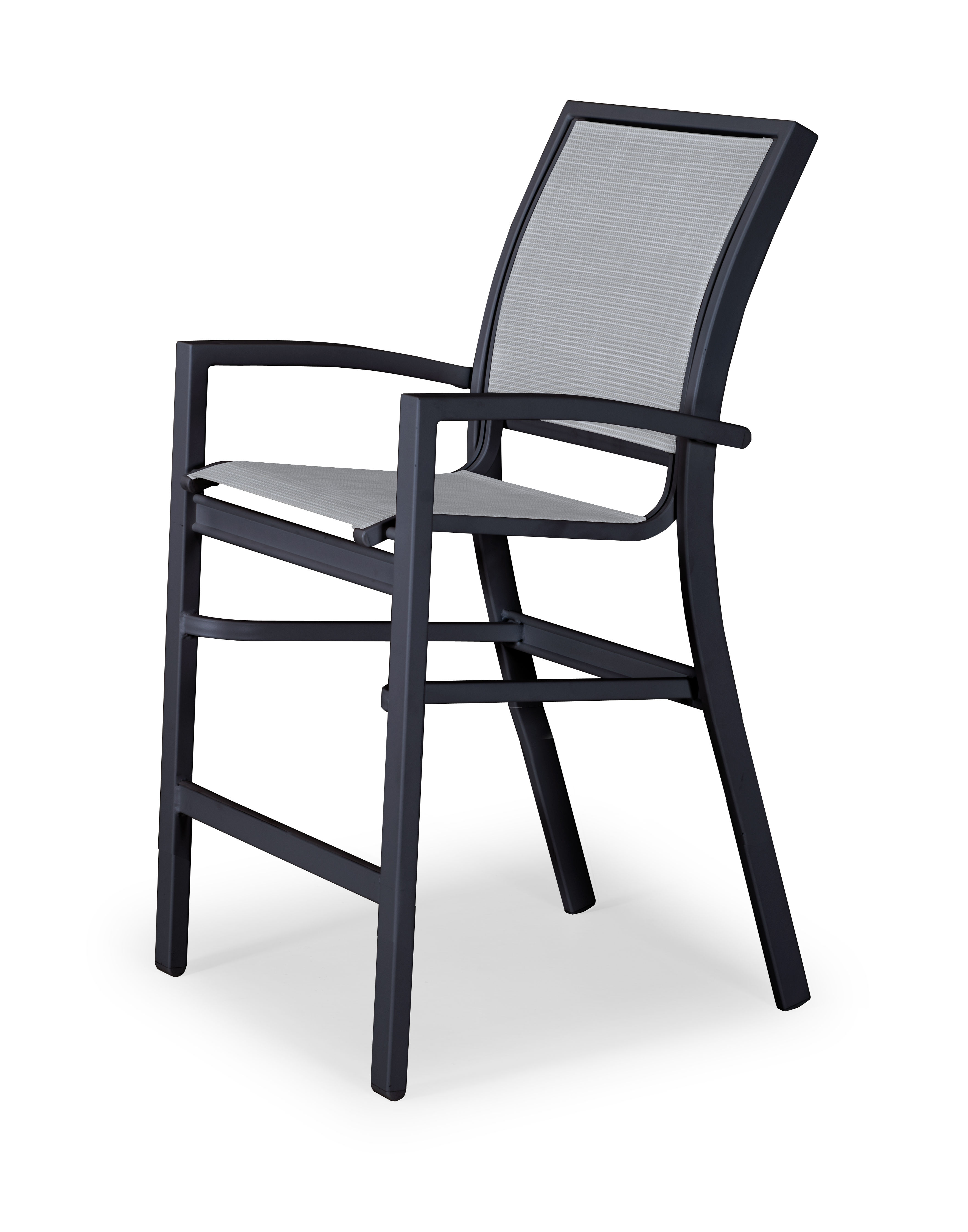  Kendall Stackable Sling Balcony Height Arm Chair 