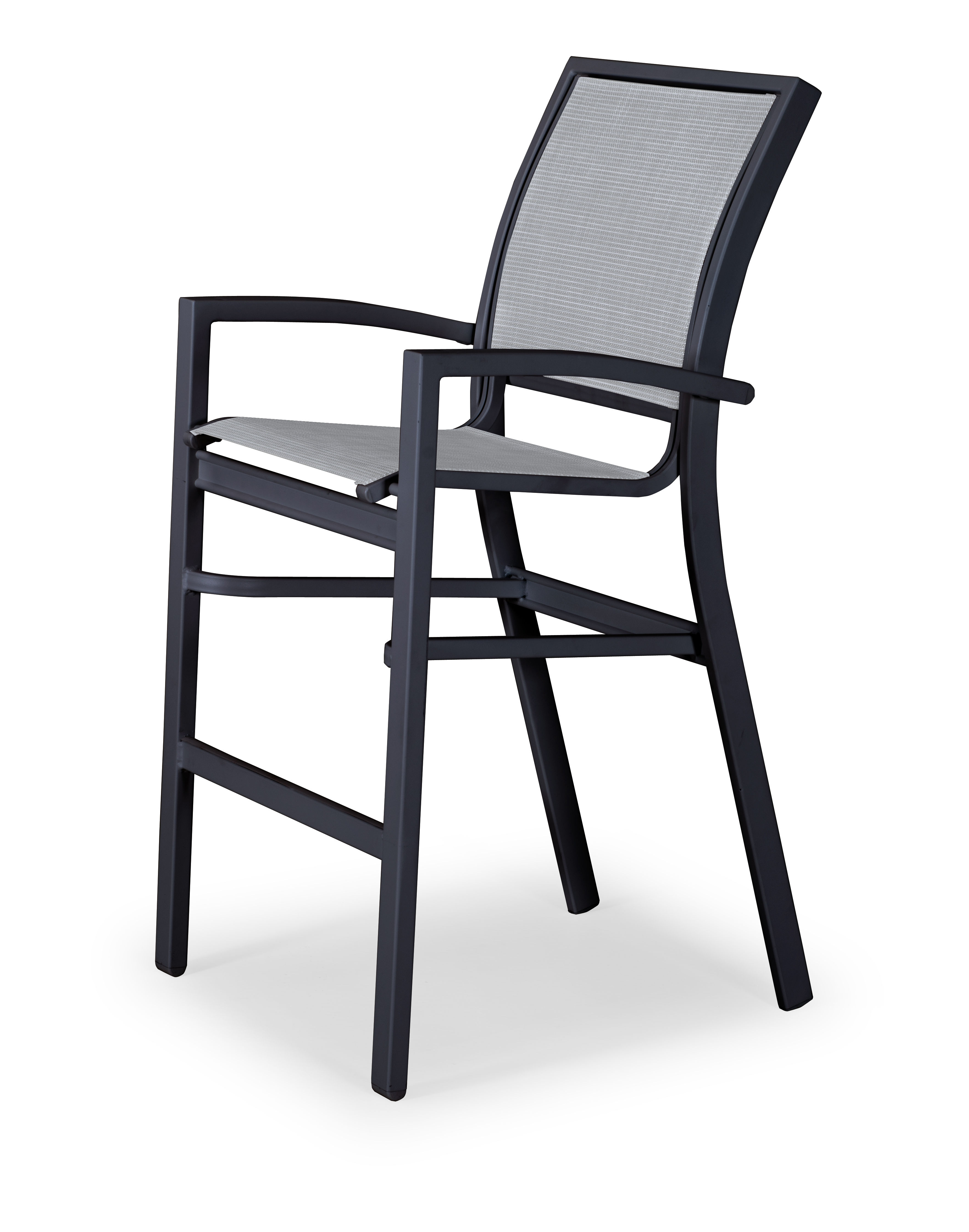  Kendall Stackable Sling Bar Height Arm Chair 